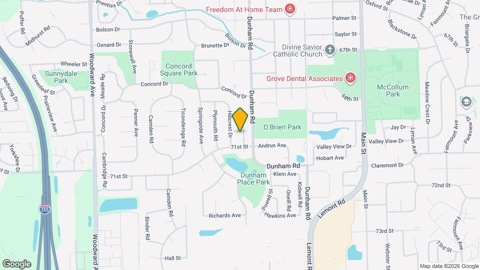 7010 Terrace Dr Map and Location Details