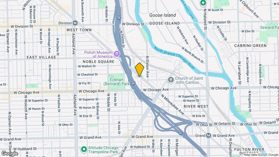 838 N Racine Ave Map and Location Details