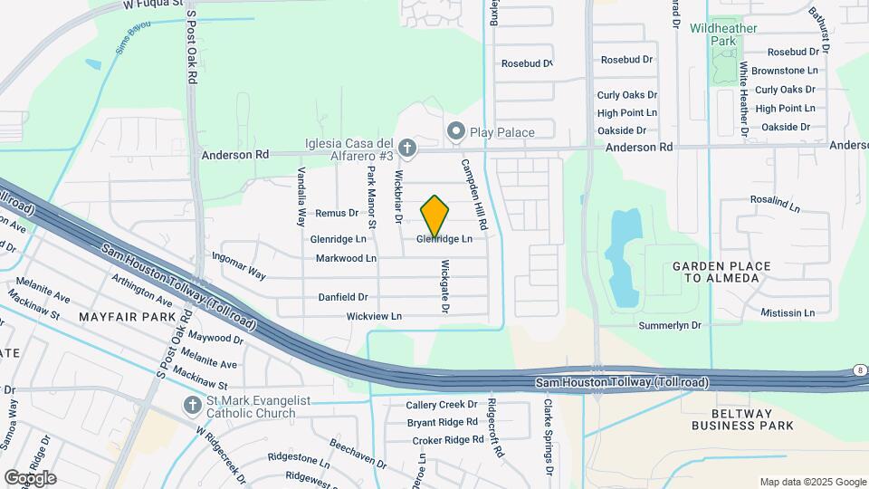 4911 Glenridge Ln Map and Location Details