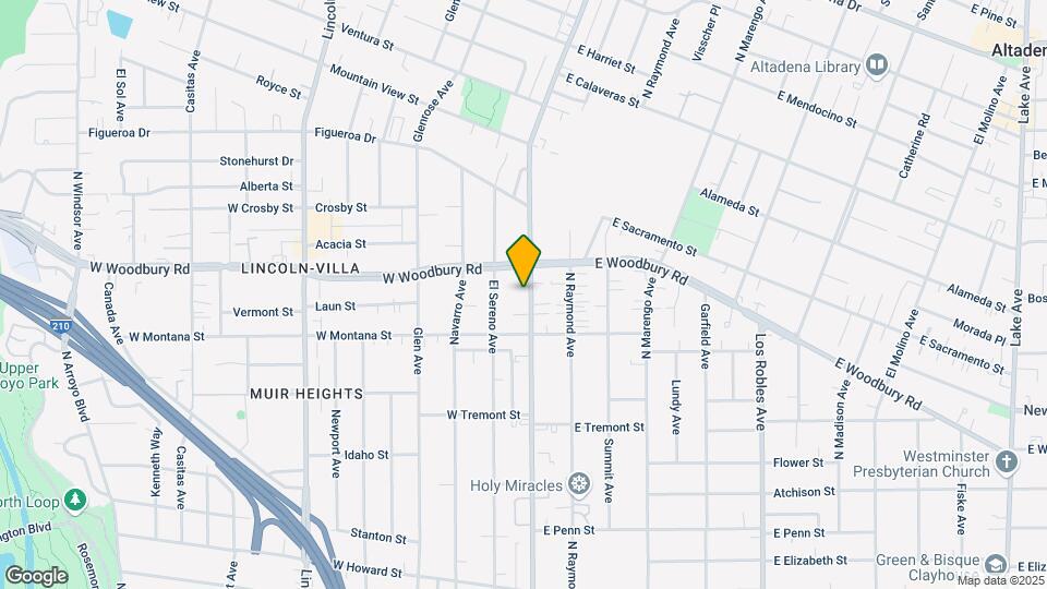2111-2117 Fair Oaks Ave Mapa y Detalles de la Ubicación
