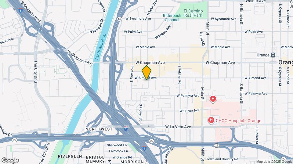 222 S Poinsettia Dr Map and Location Details