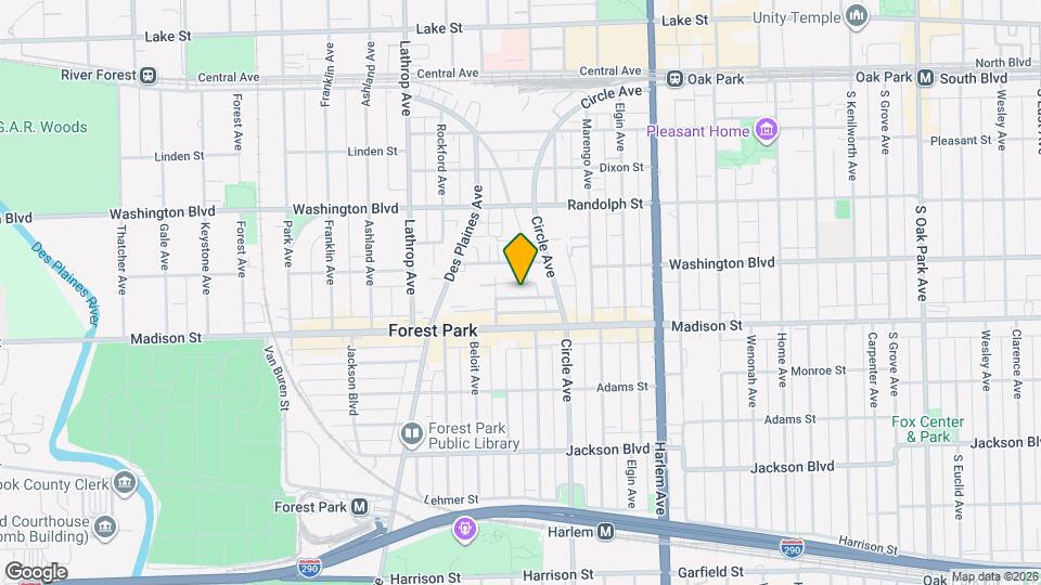 7431 Warren St Map and Location Details