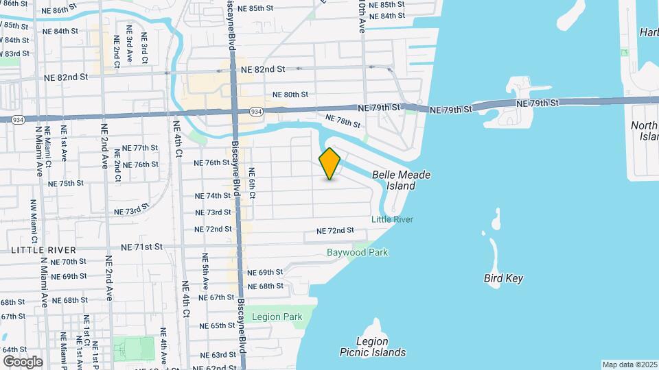 861 NE 74th St Map and Location Details