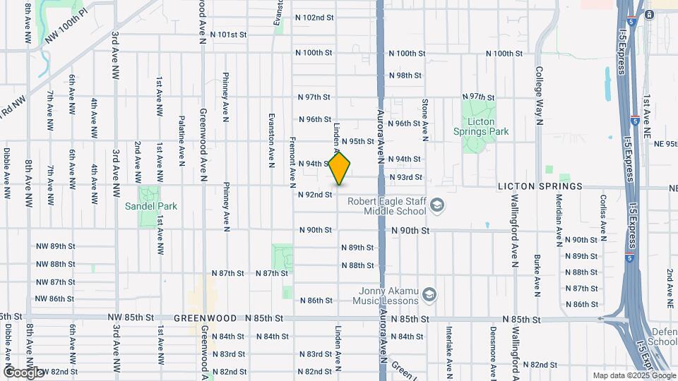 Green Lake Fourplex Map and Location Details