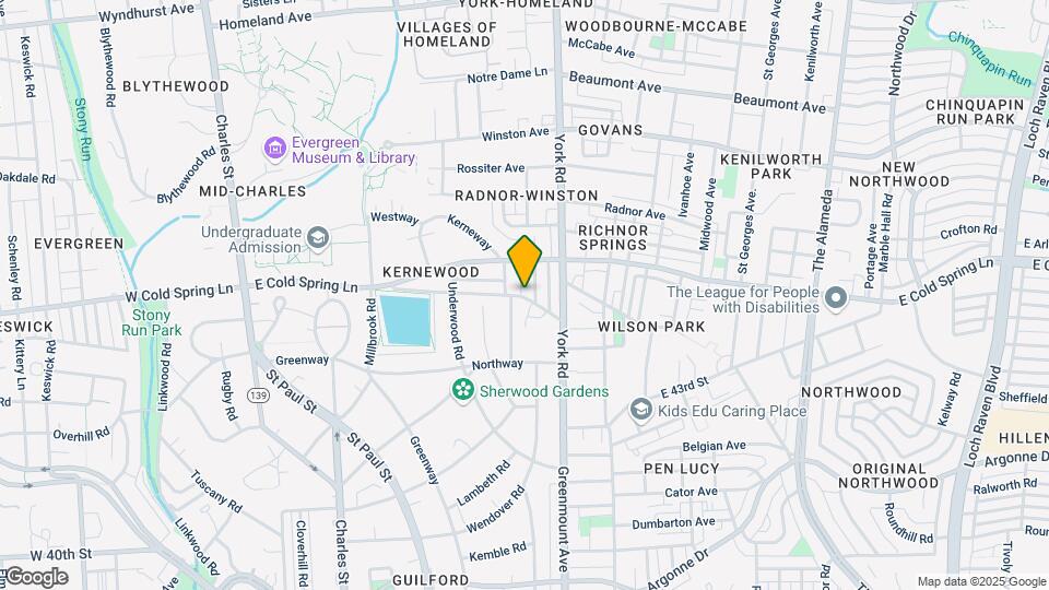406 E Cold Spring Ln Map and Location Details