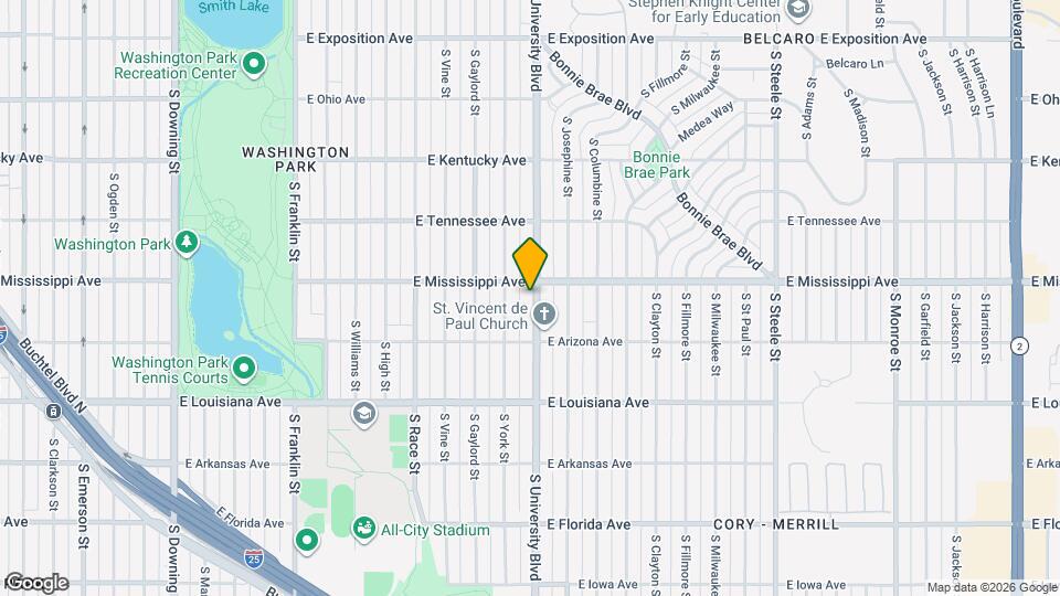 1125 S University Blvd Map and Location Details
