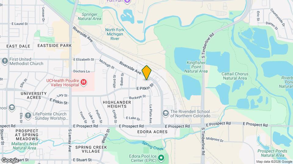 1644 E Pitkin St Map and Location Details