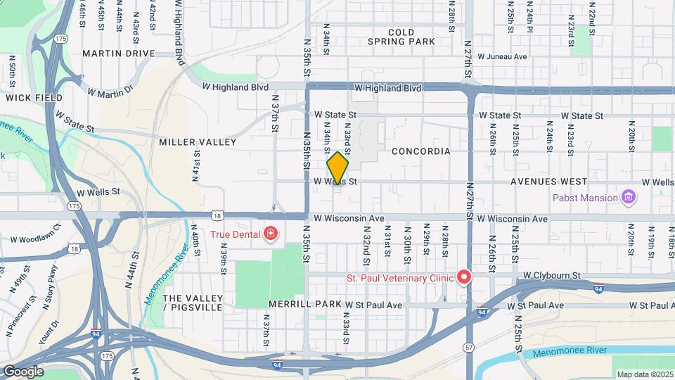 748 N 34th St Map and Location Details