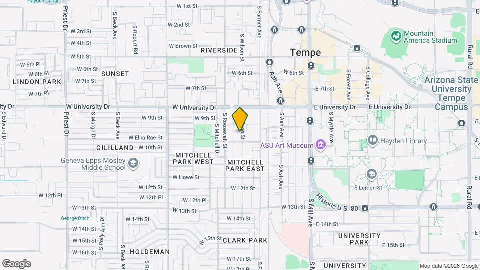 920 S Wilson St Map and Location Details