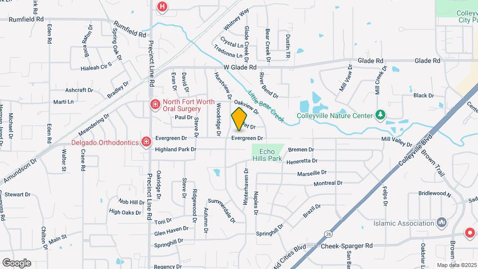 532 Evergreen Dr Map and Location Details