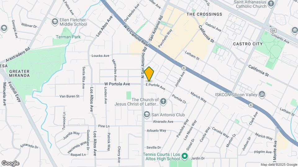 39 E Portola Ave Map and Location Details