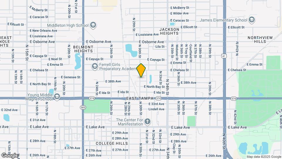 3002 E 38th Ave Map and Location Details