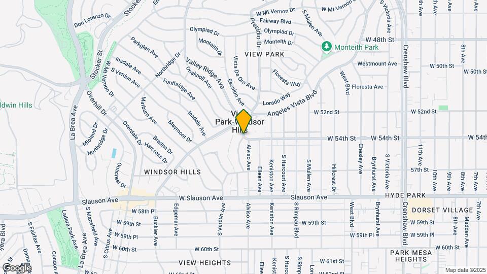5428 S Victoria Ave Map and Location Details