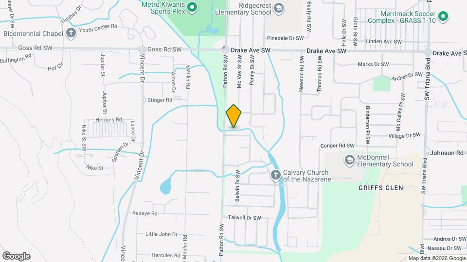 4106 Broyles Ave SW Map and Location Details