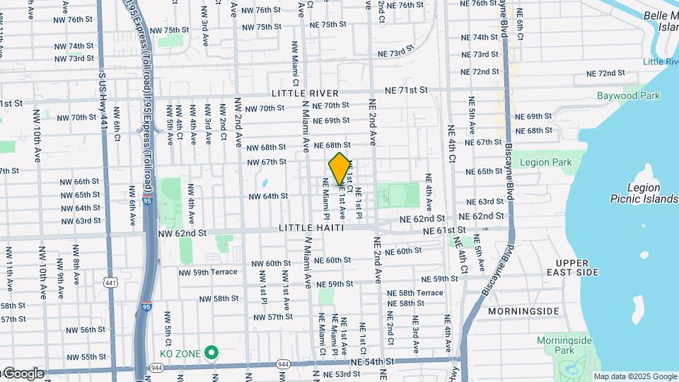77 NE 64th St Map and Location Details