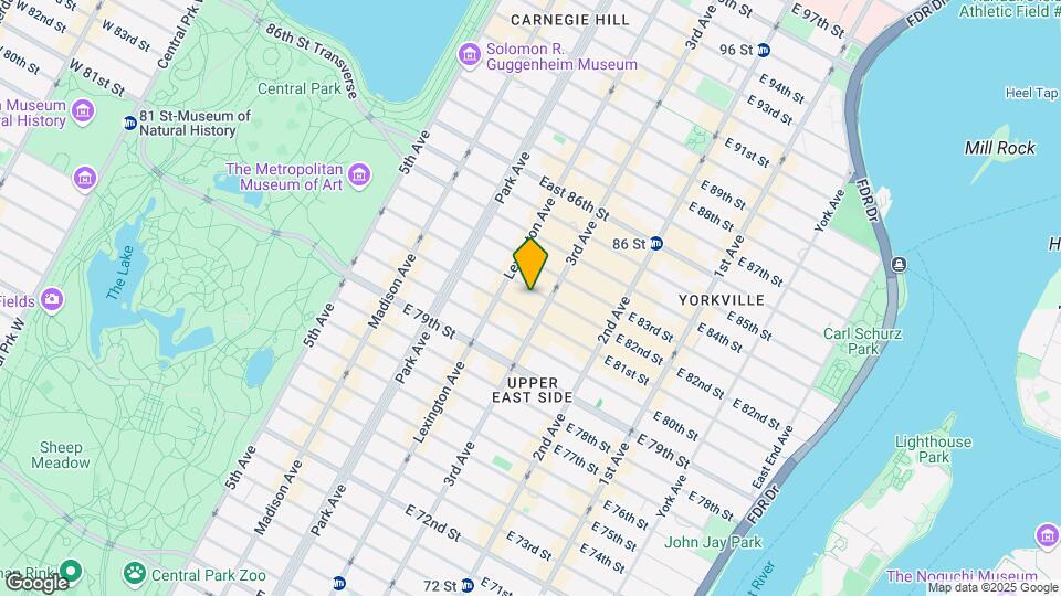 174 E 82nd St Mapa y Detalles de la Ubicación