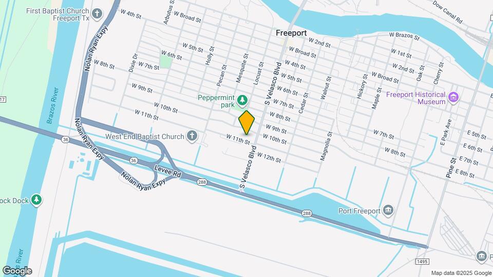 1114 W 11th St Map and Location Details