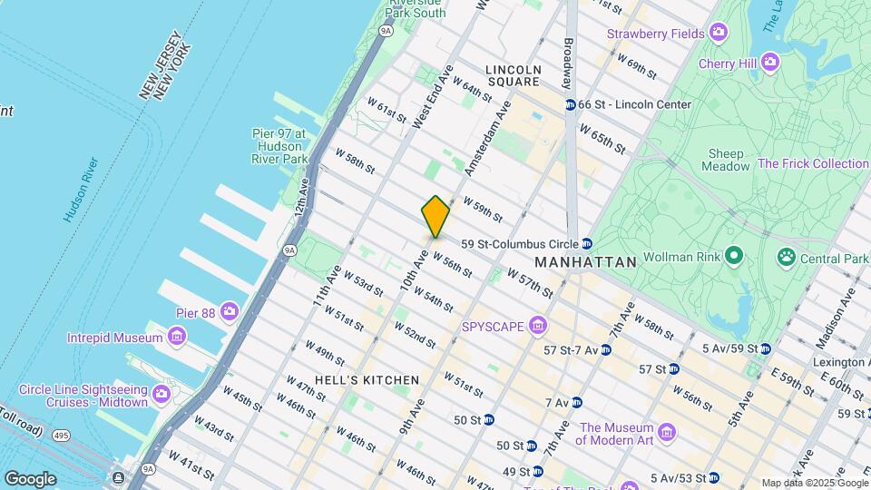860 Tenth Ave Mapa y Detalles de la Ubicación