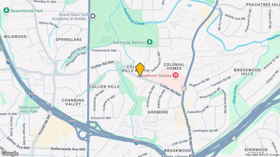 410 Collier Rd NW Map and Location Details