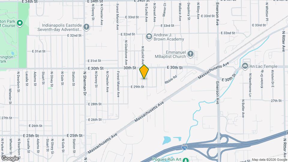 2924 N Euclid Ave Map and Location Details