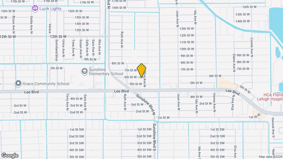 3203 6th St W Map and Location Details