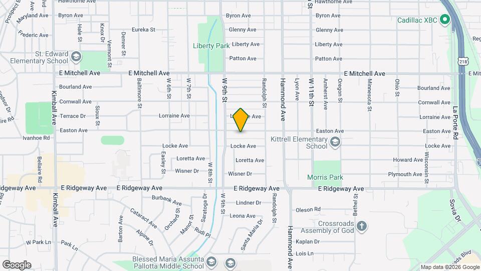 1130 Easton Ave Map and Location Details