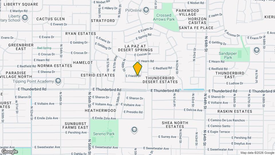 5901 E Friess Dr Map and Location Details