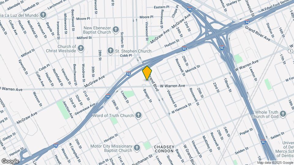1561 W Grand Blvd Map and Location Details