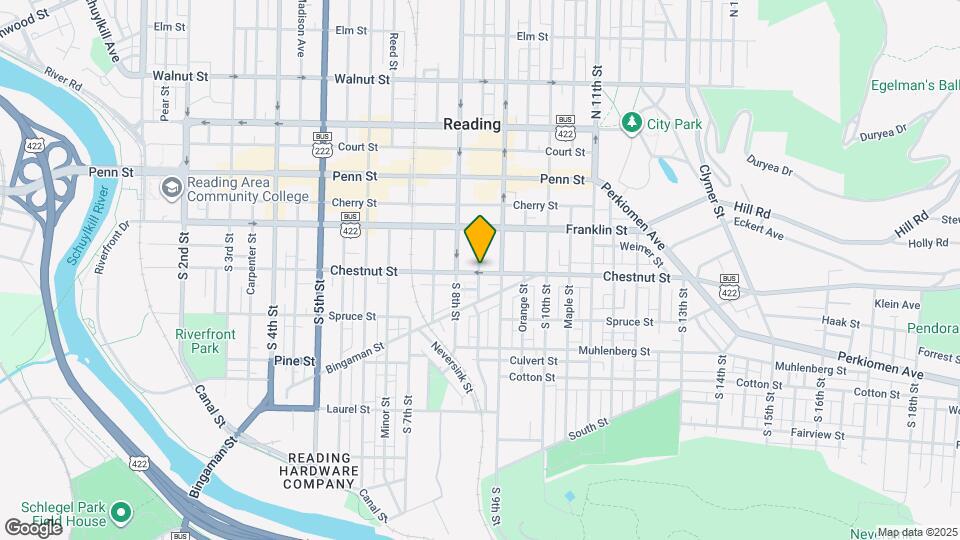 827 Chestnut St Map and Location Details