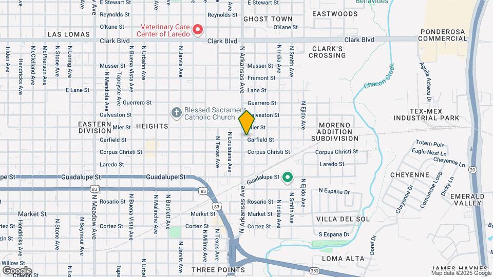 2818 Garfield St Map and Location Details