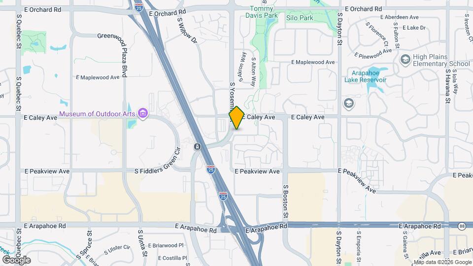 8920 E Caley Way Mapa y Detalles de la Ubicación