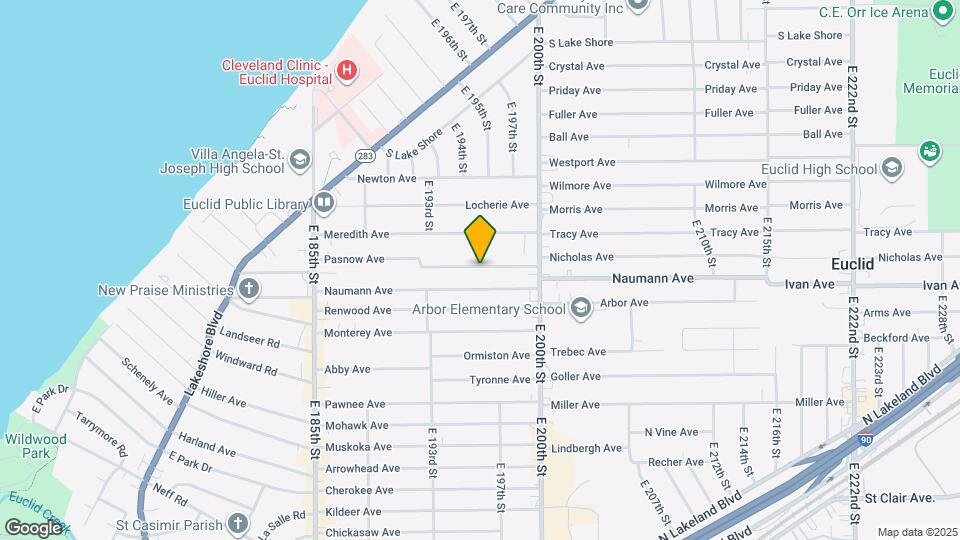 19600 Pasnow Ave Map and Location Details