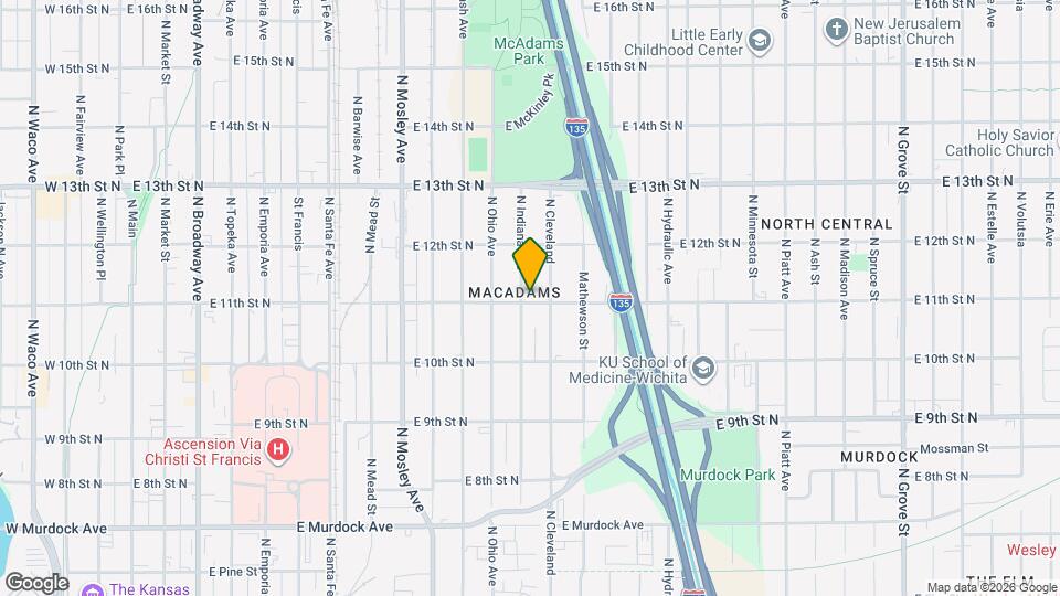 1202 N Indiana Ave Map and Location Details