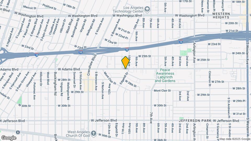 4002 W Adams Blvd Map and Location Details