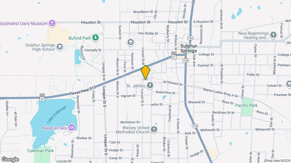 214 Locust St S Map and Location Details