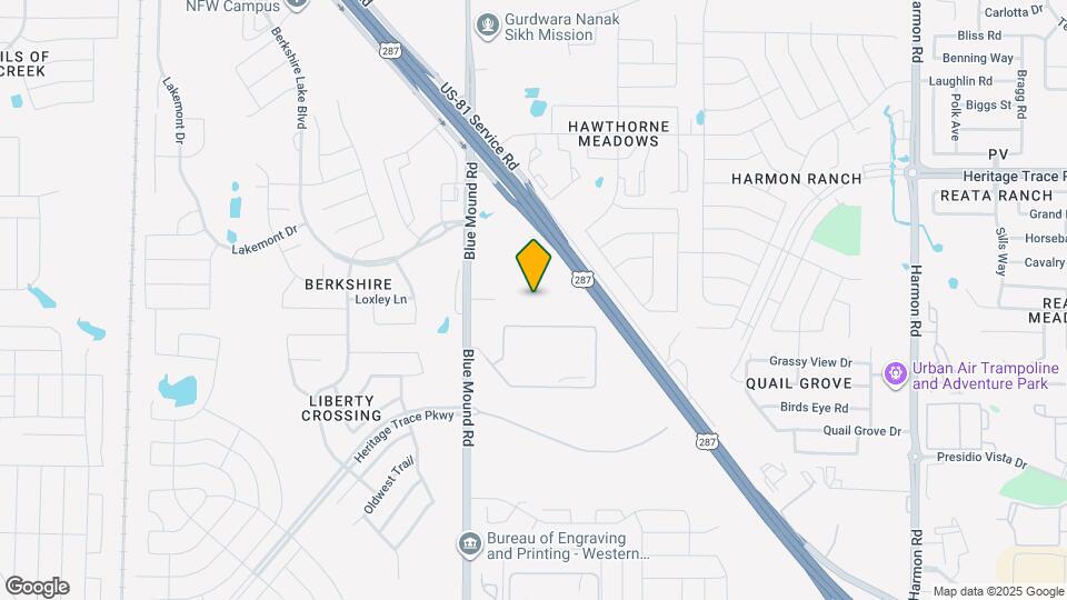 9500 Blue Mound Rd Map and Location Details