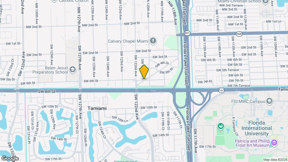 12040 SW 6th St Map and Location Details