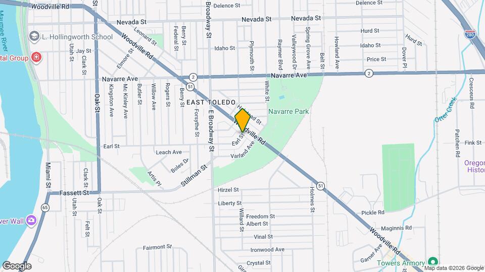 1148 Earl St Map and Location Details