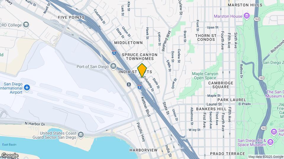 2921 India St Mapa y Detalles de la Ubicación