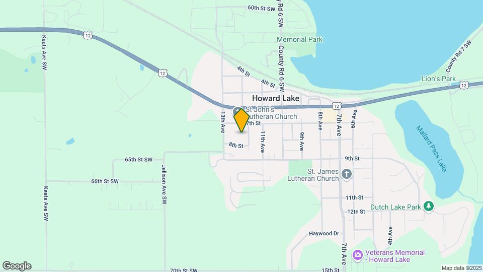 Howard Lake Apartments Map and Location Details