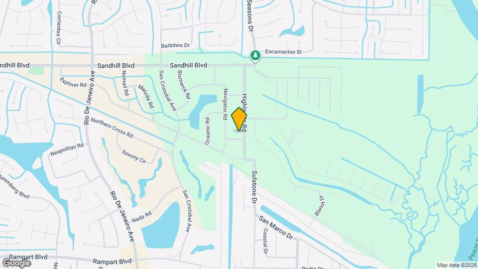 1195 Highlands Rd Map and Location Details