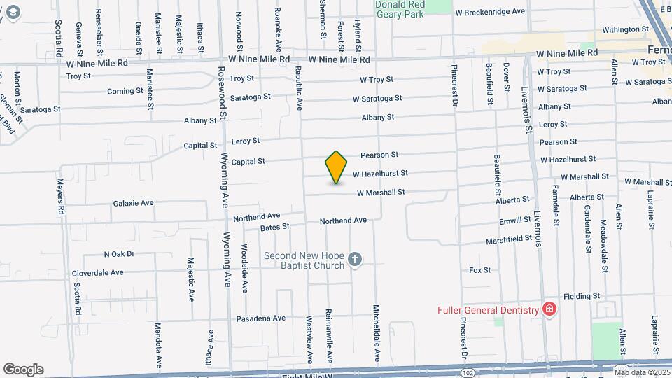 1546 W Marshall St Map and Location Details