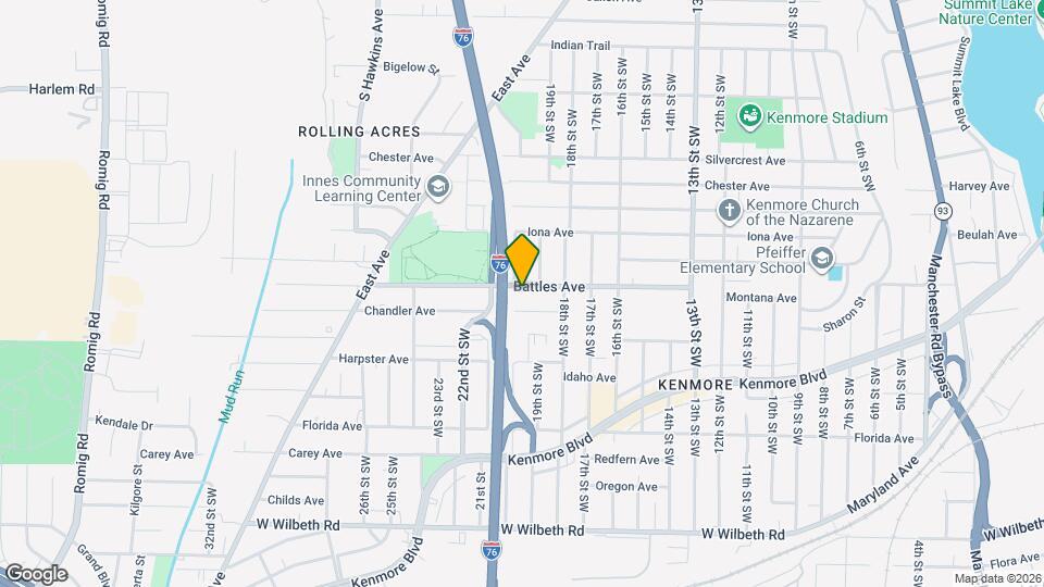 1033 Chandler Ave Map and Location Details