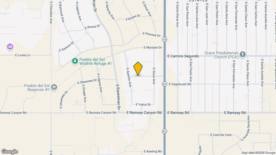 3618 E Shawnee Dr Map and Location Details