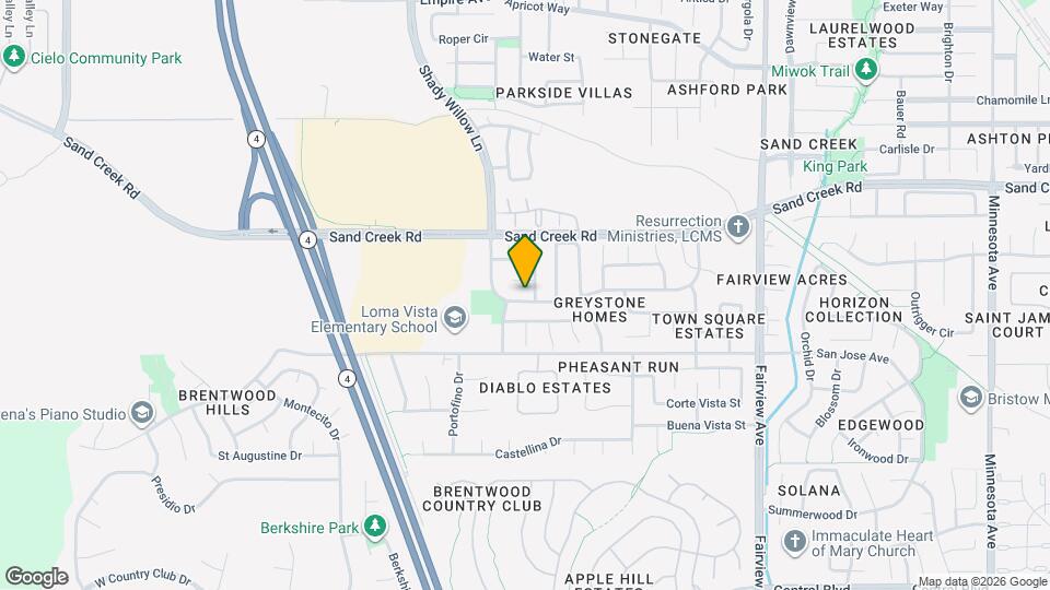 1833 Highland Way Map and Location Details