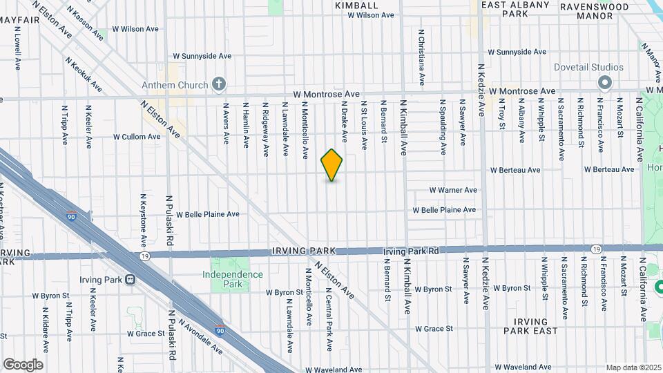 4139 N. Central Park Ave., Unit 1 Map and Location Details