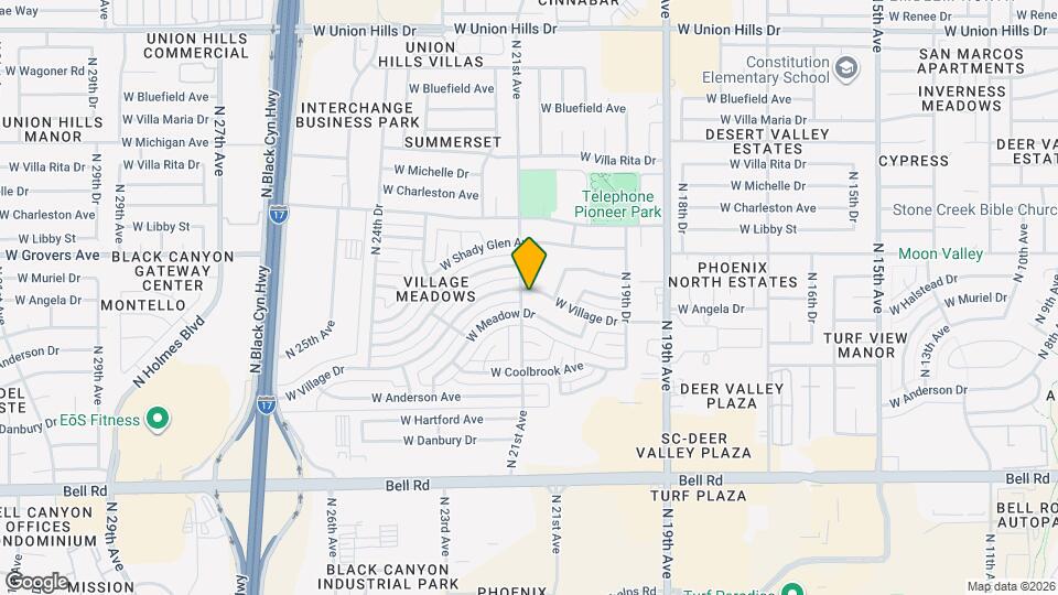 2057 W Village Dr Map and Location Details