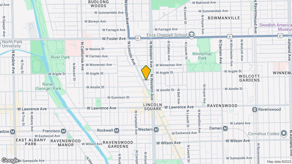 4911-4919 N Lincoln Ave Map and Location Details