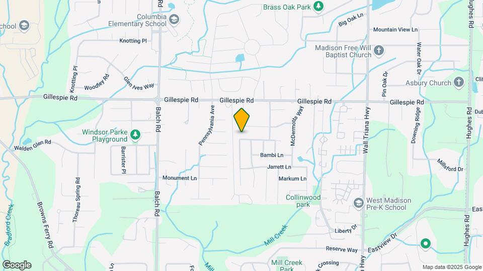 128 Clover Ridge Dr Map and Location Details