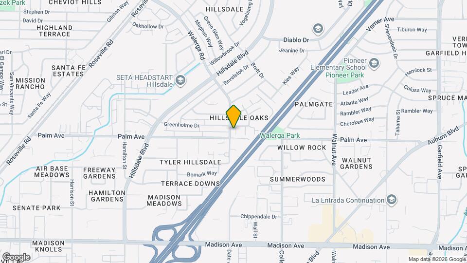 5600 Walerga Rd Map and Location Details